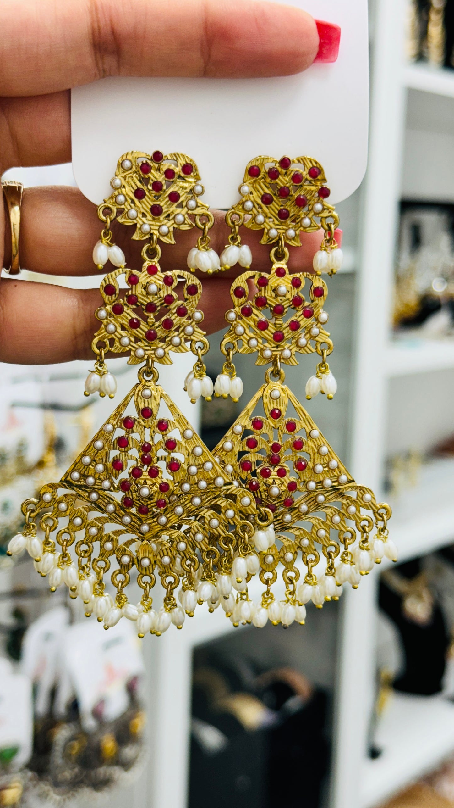 Jadau Earrings