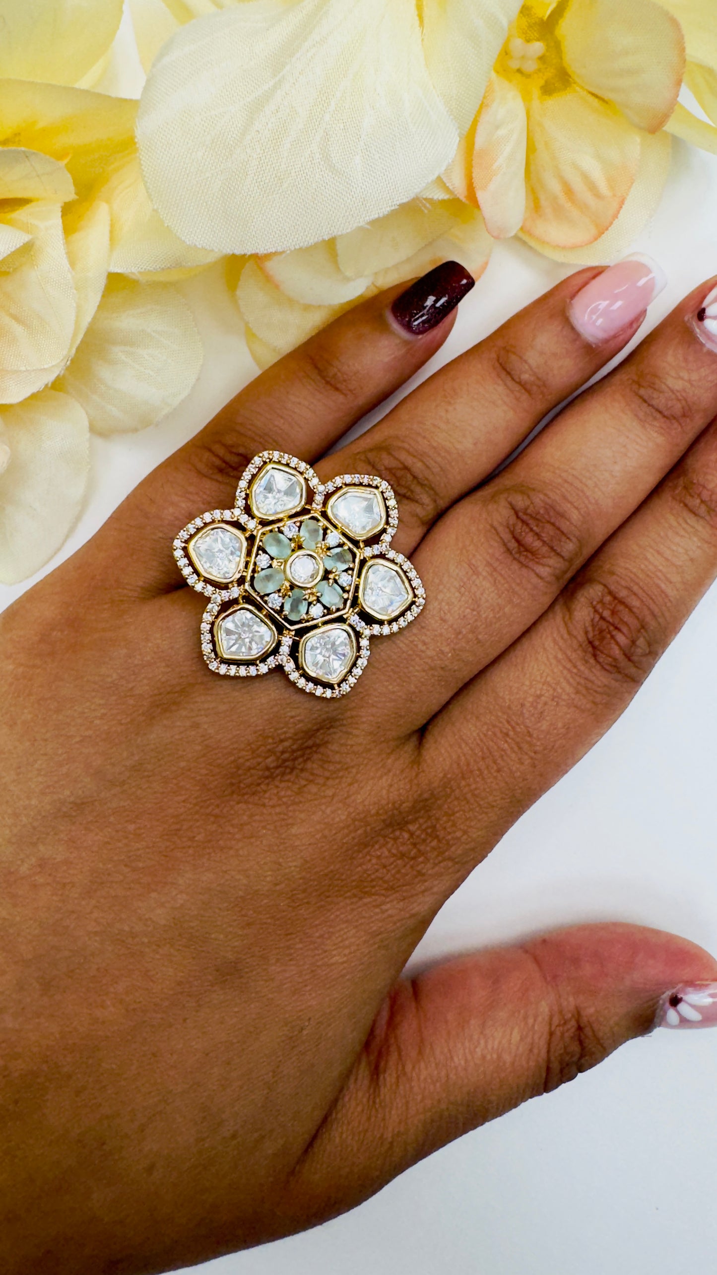 Tayani Kundan Ring