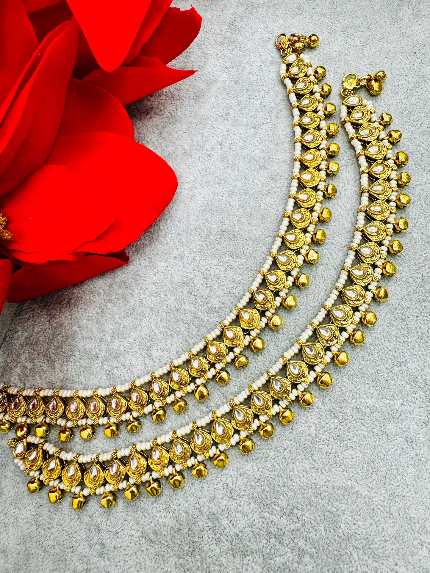 Kundan Anklets | Creative Jewels