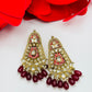 Kundan and Meenakari Earrings