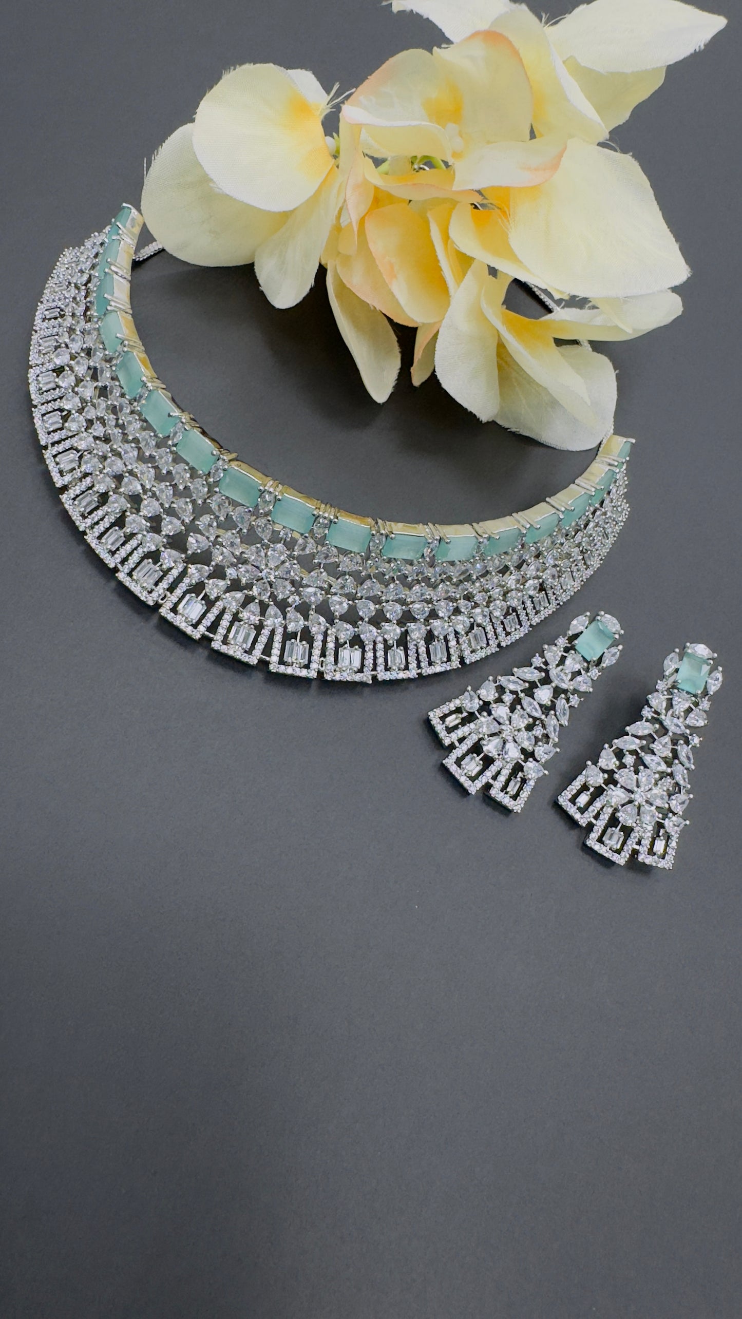 Luxurious AD Necklace Set | Creative Jewels