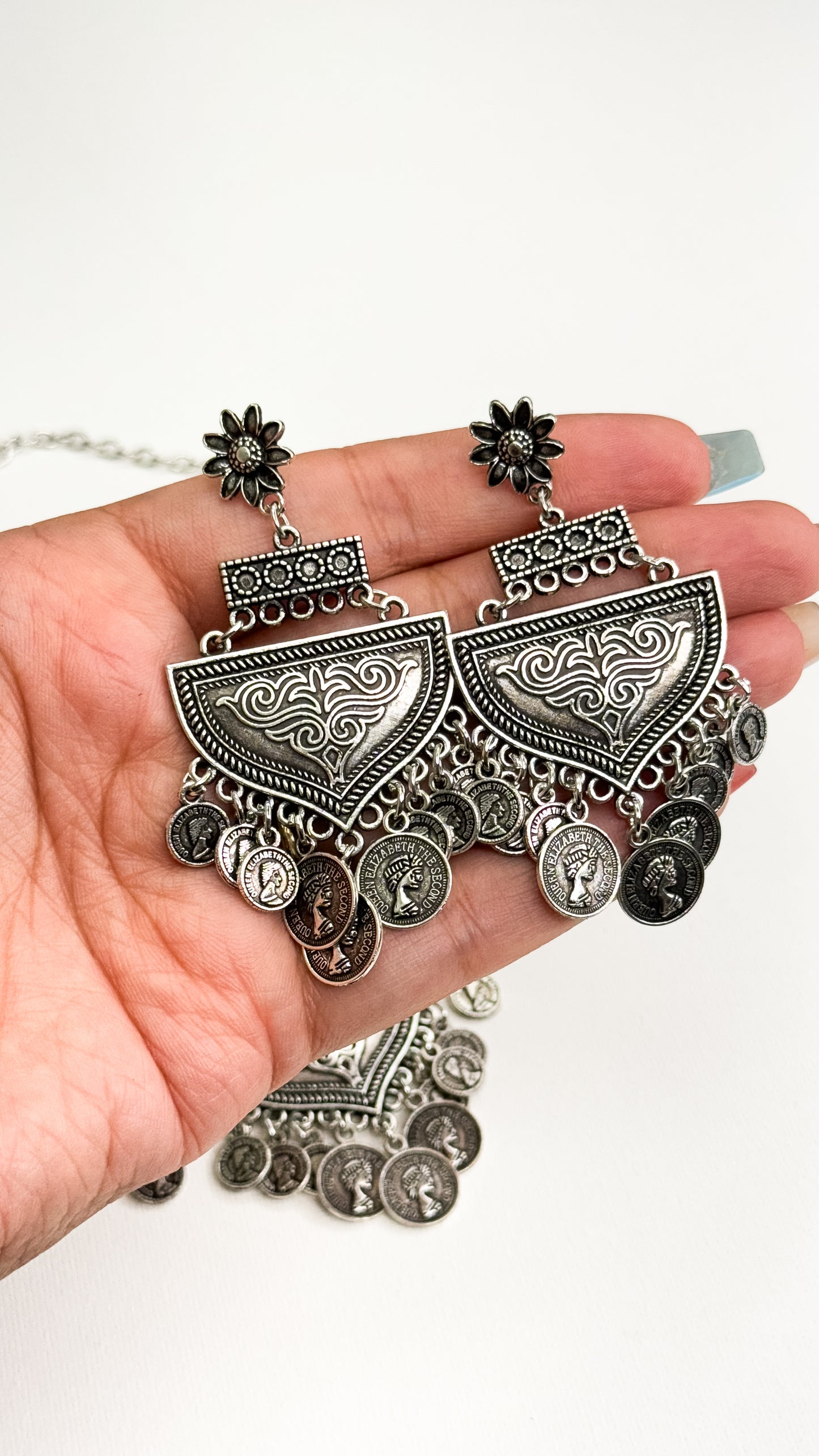 Oxidized Necklace Set