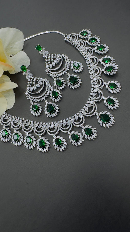 Glamours AD Necklace Set | Creative Jewels