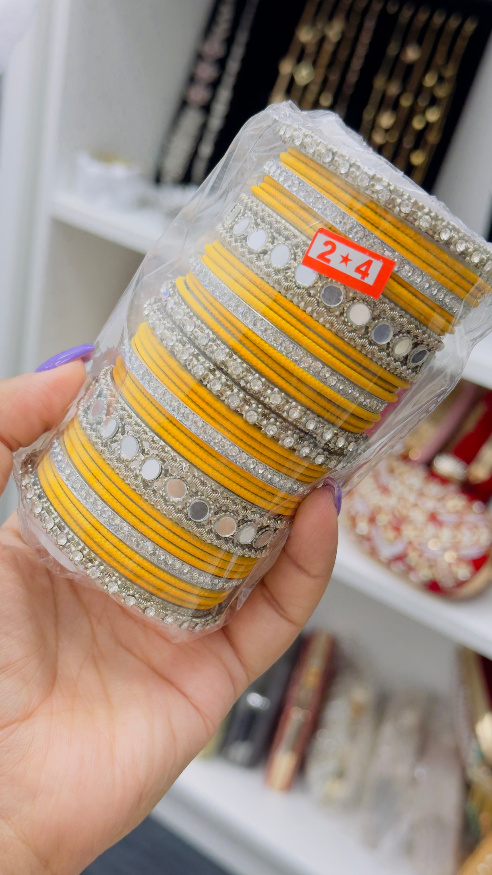 Silver Bangles Set -2.4 