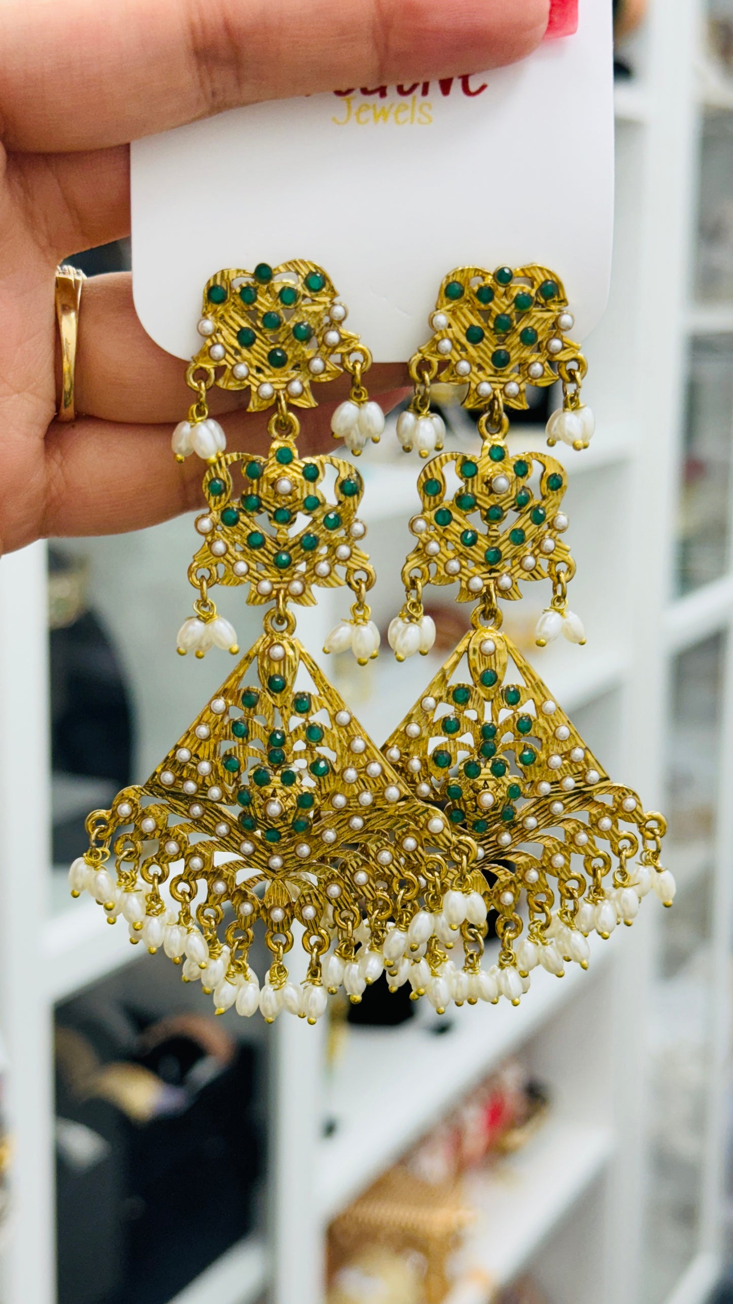 Jadau Earrings