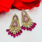 Kundan and Meenakari Earrings