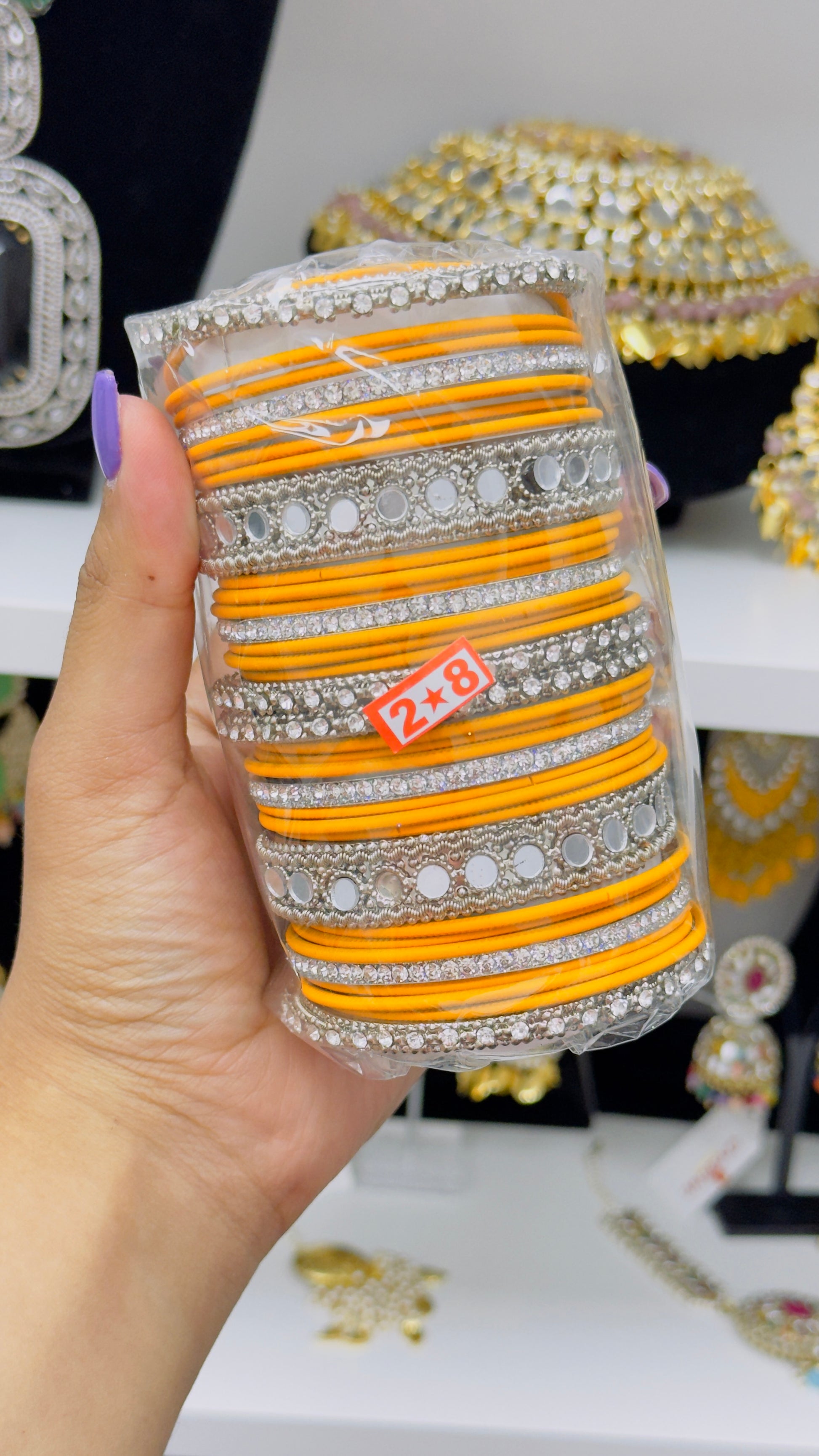 Silver Bangles Set -2.8