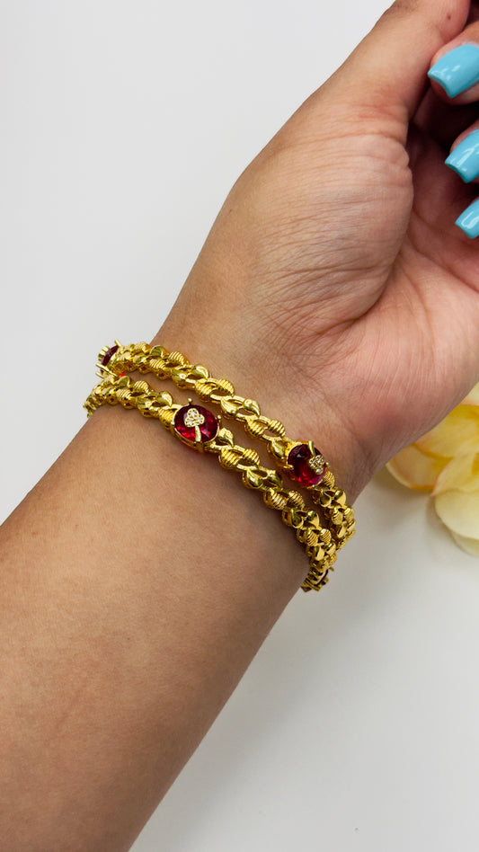 Micro Gold Bangles – Classic Shine