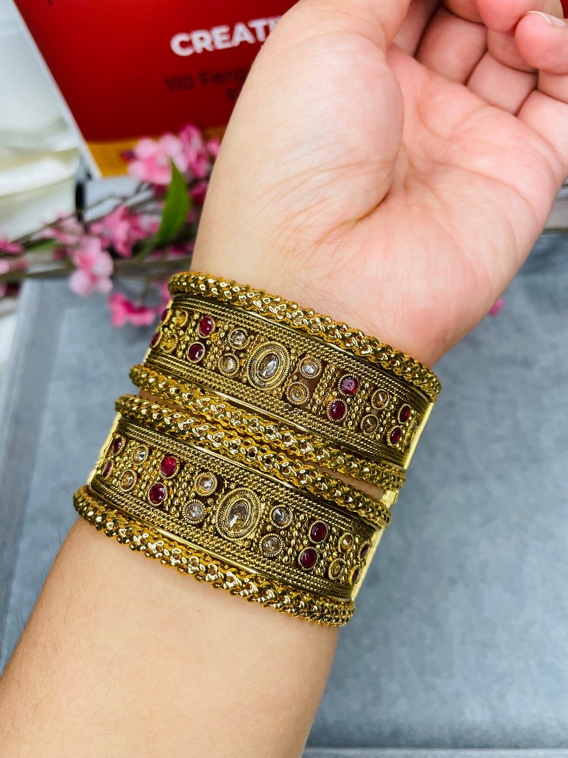 Gold Plated Kada’s | Creative Jewels