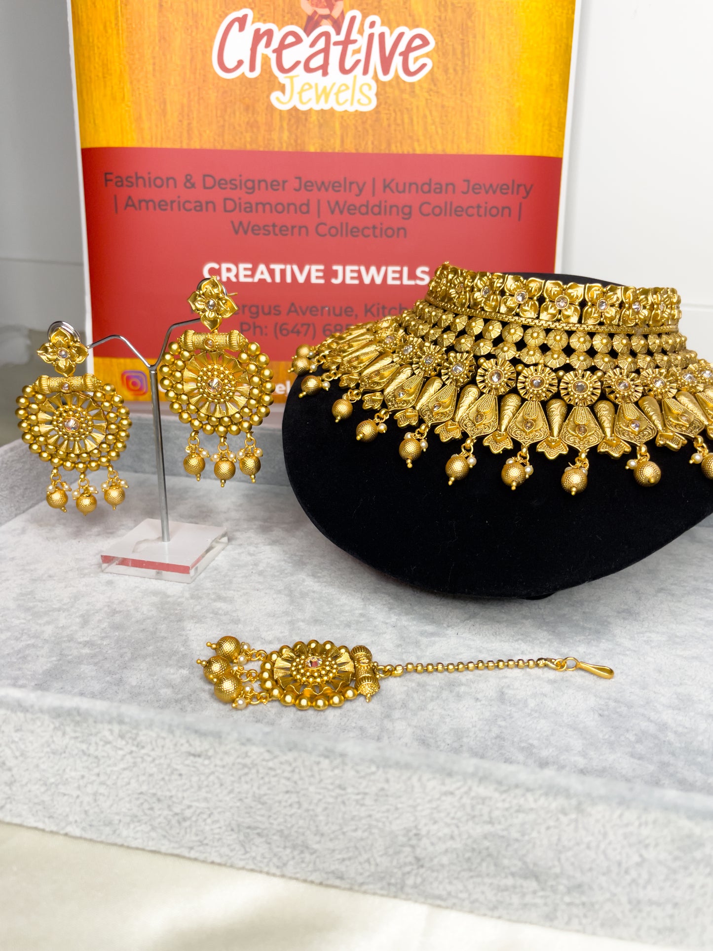 Traditional Bridal Choker Set | Womens Wedding Jewellery | Creative Jewels