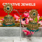 Jhumki tikka set, Indian Jewellery in Canada, Indian Jewelry near me, Indian Jewellery store, Polki Set