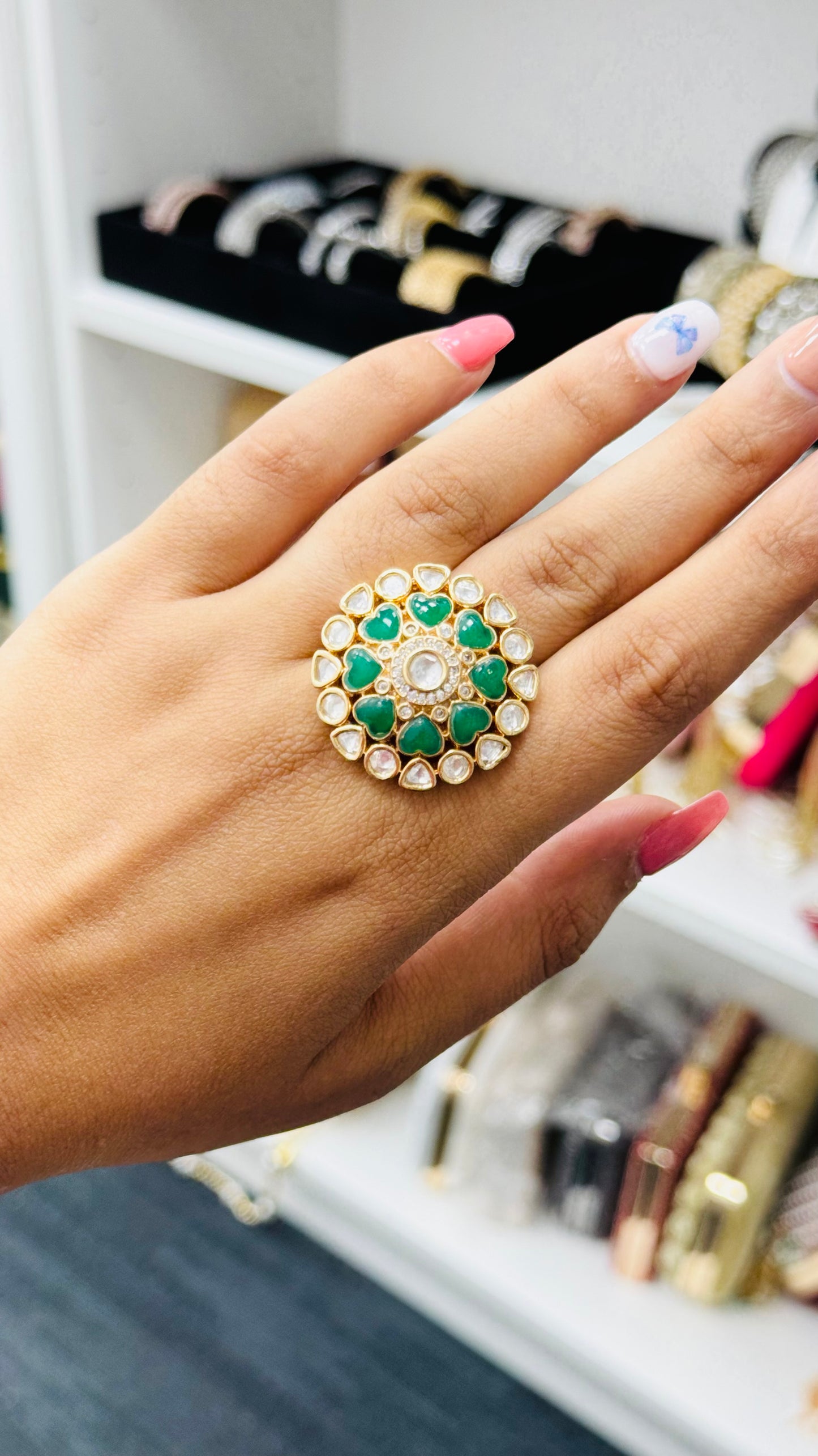 Polki Kundan Ring