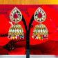 Mirror Jhumki & Tikka Set: Radiate Charm with Creative Jewels