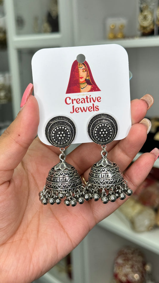 Oxidized Jhumki