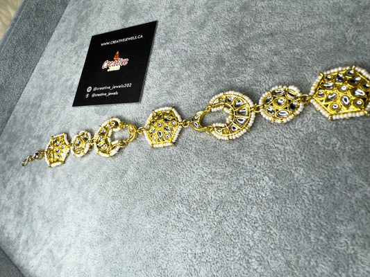 Beautiful Kundan and Pearl Sheeshphool Jewelry | Creative Jewels