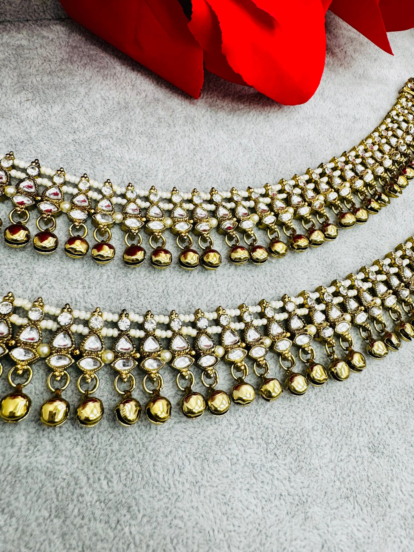 Kundan Anklets - Creative Jewels