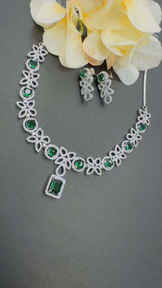 Regal Charm: AD Necklace Set | Creative Jewels