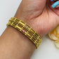 Micro Gold Bangles – Elegant Glow