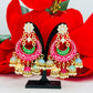 Stunning Meenakari Chandbaalis | Jhumki Earring Set | Creative Jewels