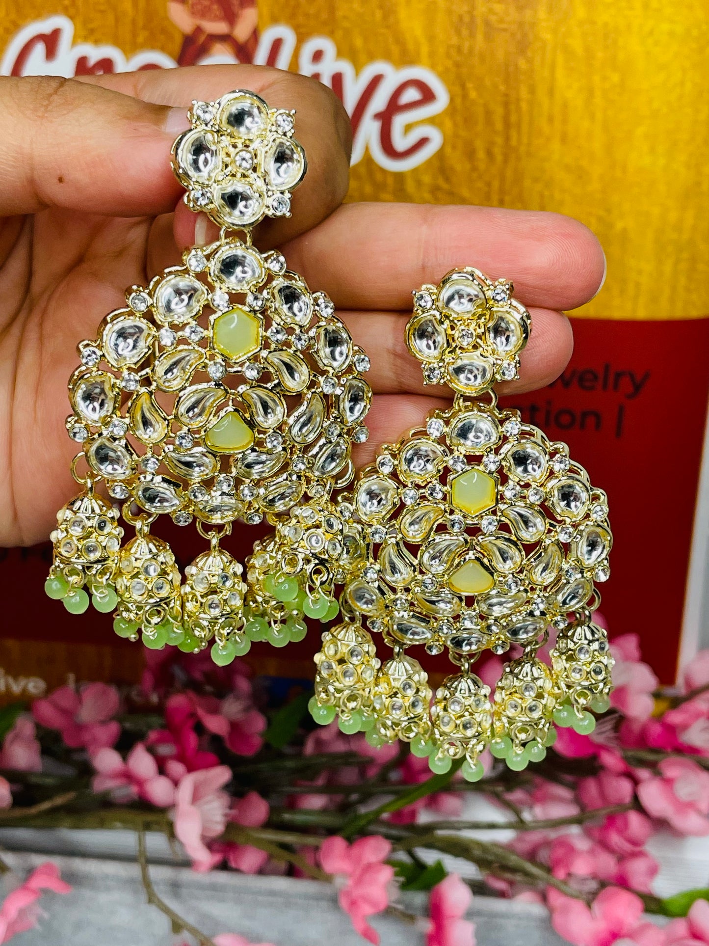 Kundan Earrings - Creative Jewels