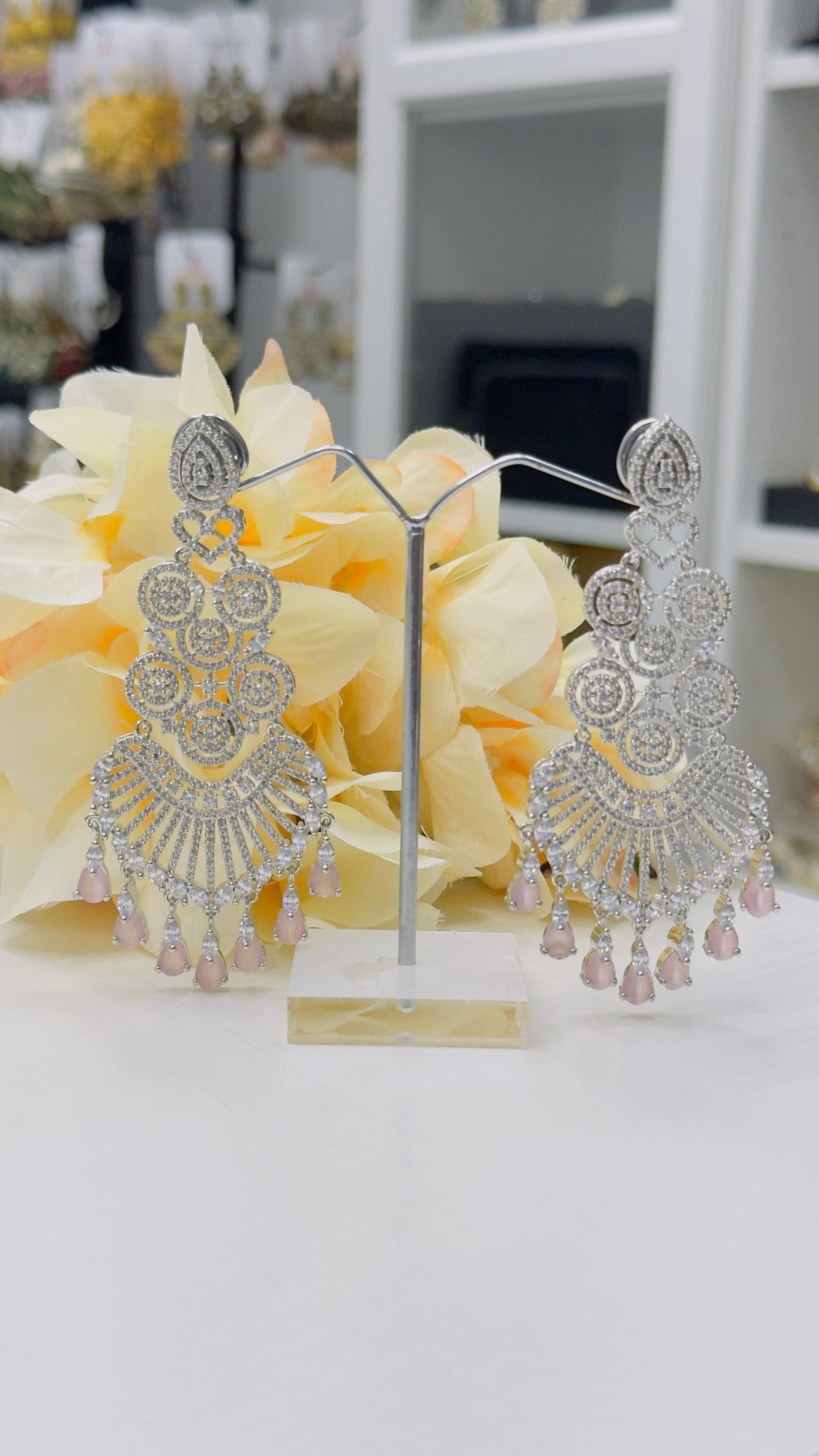 AD Earrings – Elegant Diamond Sparkle