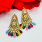 Kundan and Meenakari Earrings