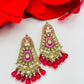 Kundan and Meenakari Earrings