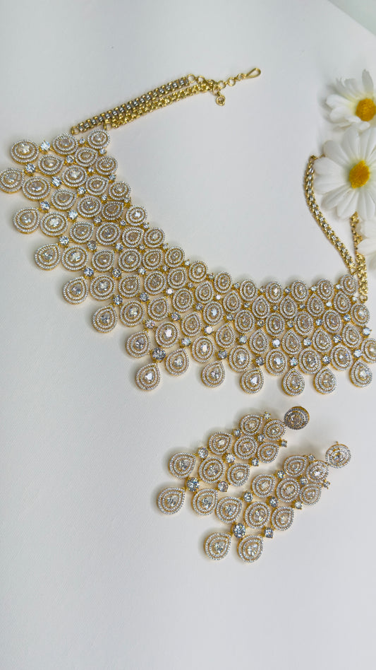  Glamorous American Diamond Set | Creative Jewels