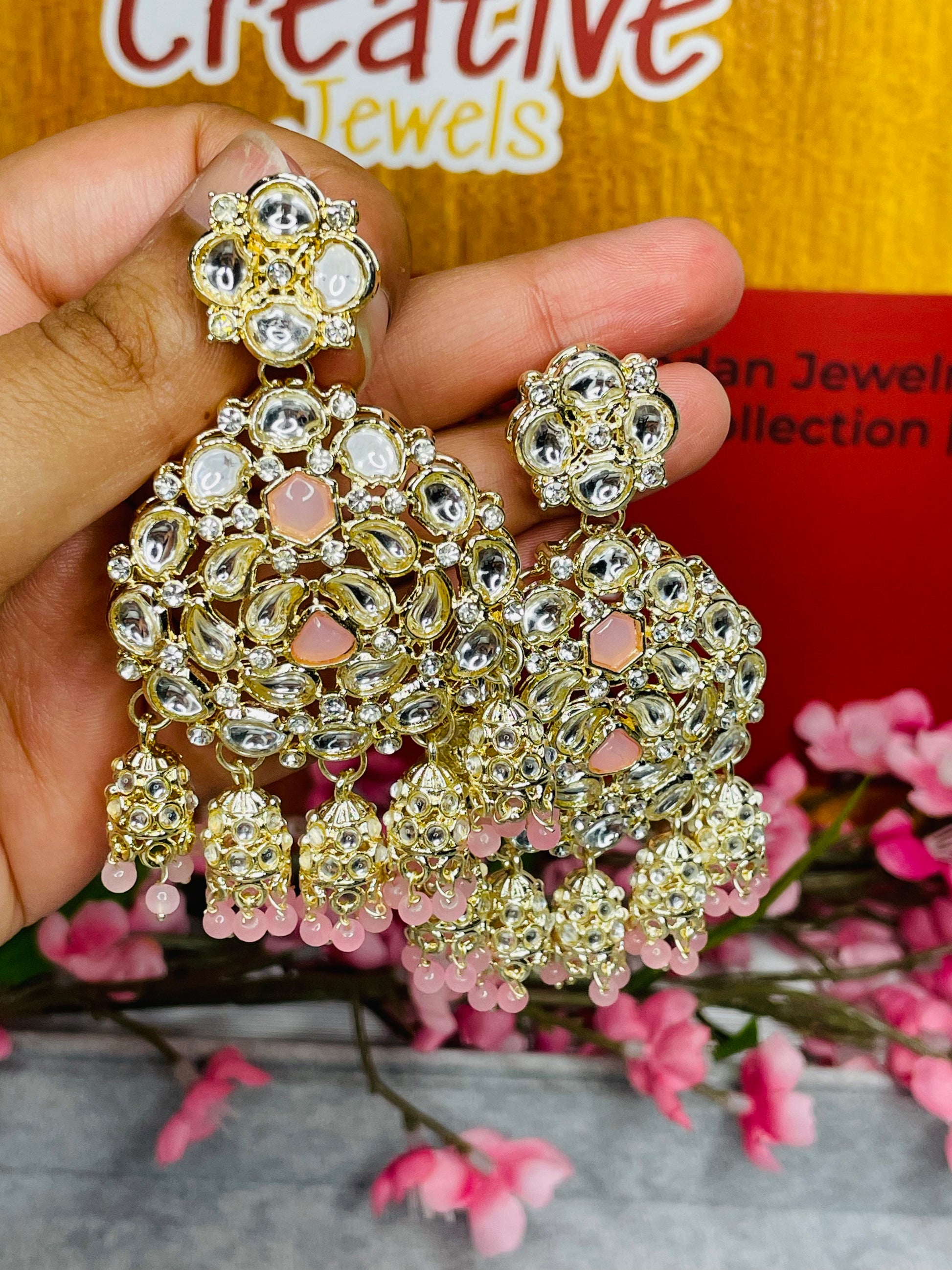 Kundan Earrings - Creative Jewels