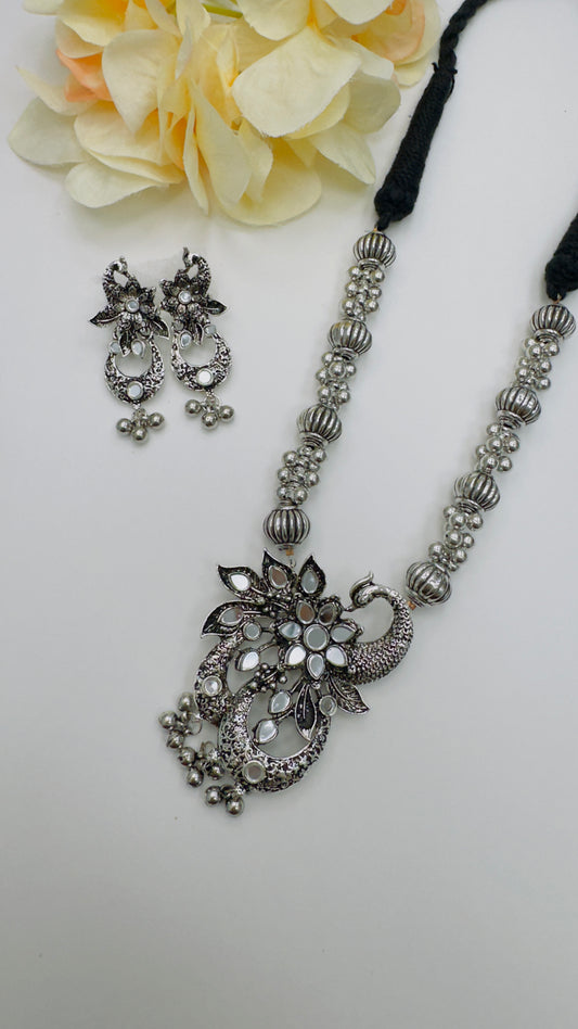 Artisan's Delight: Oxidized Necklace Set