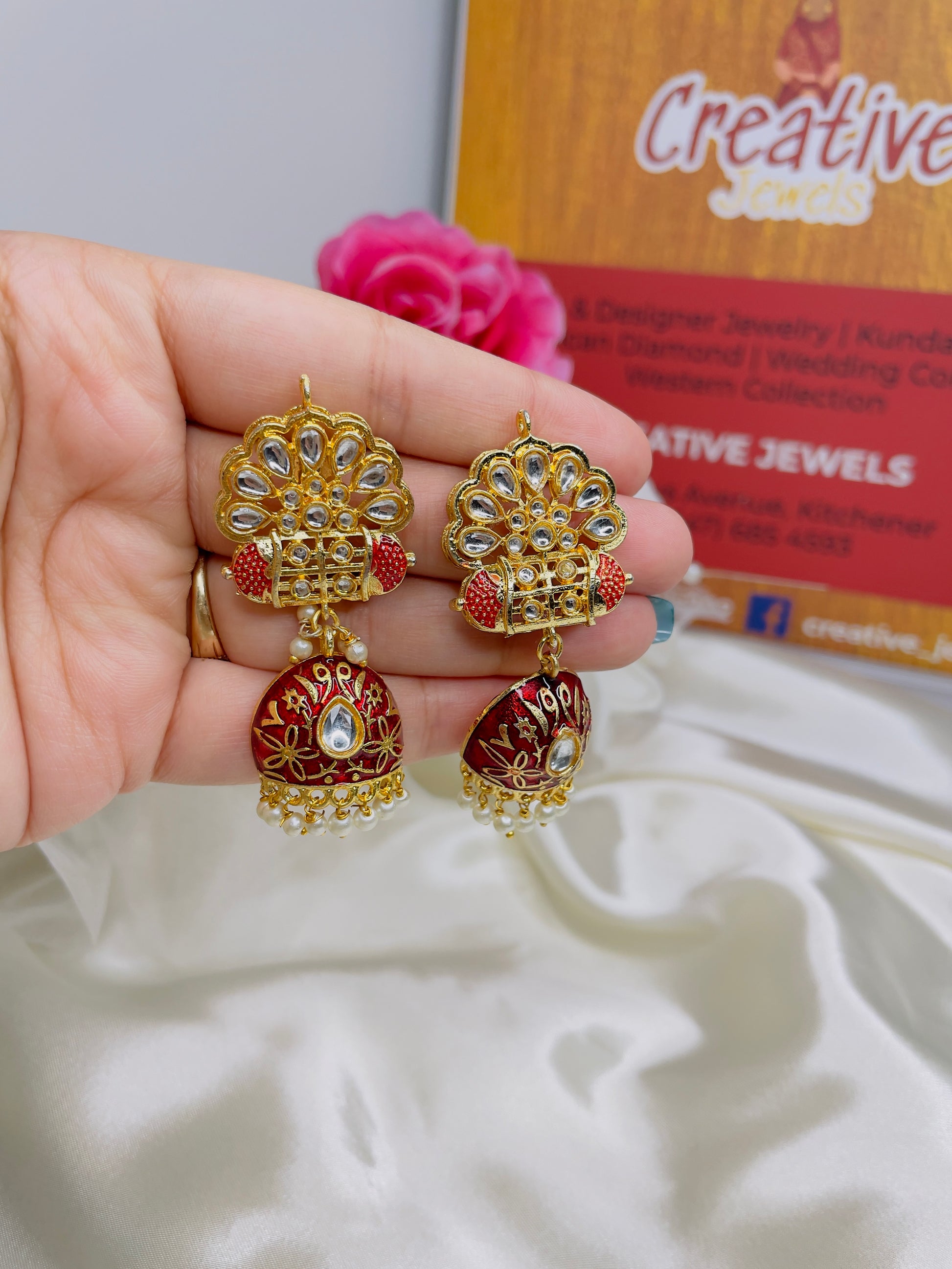 Stylish Kundan Long Necklace Set