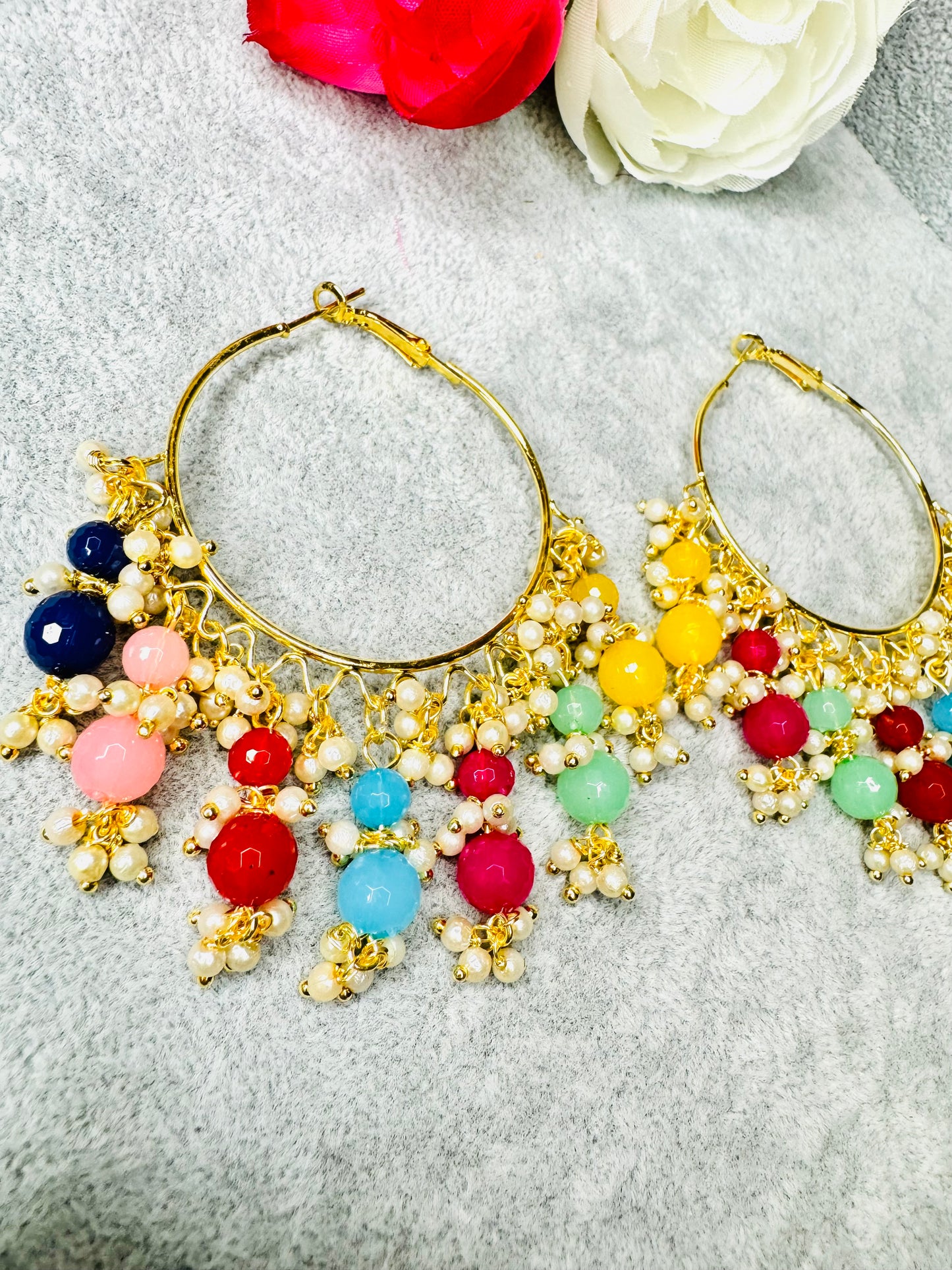 Stylish Pearl Baali Earrings by Creative Jewels