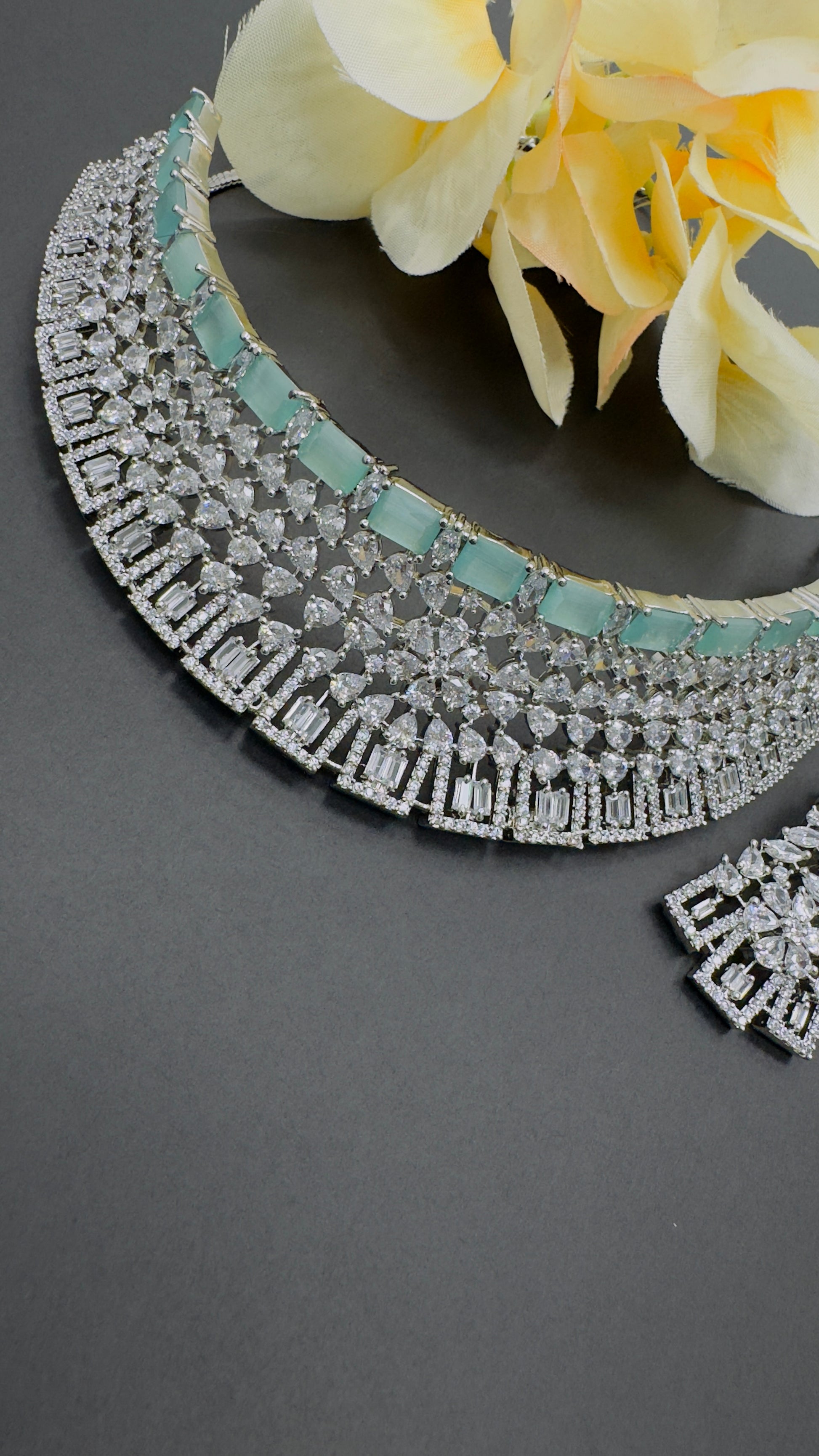 Luxurious AD Necklace Set | Creative Jewels