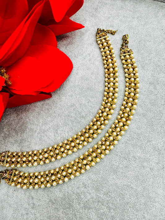 Stunning Kundan Anklets Online