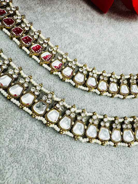 Stunning Kundan Anklets Online