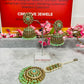 Indian Jewellery Jhumki Set | Polki Earrings and Tikka Set for Traditional Elegance | Creative Jewels