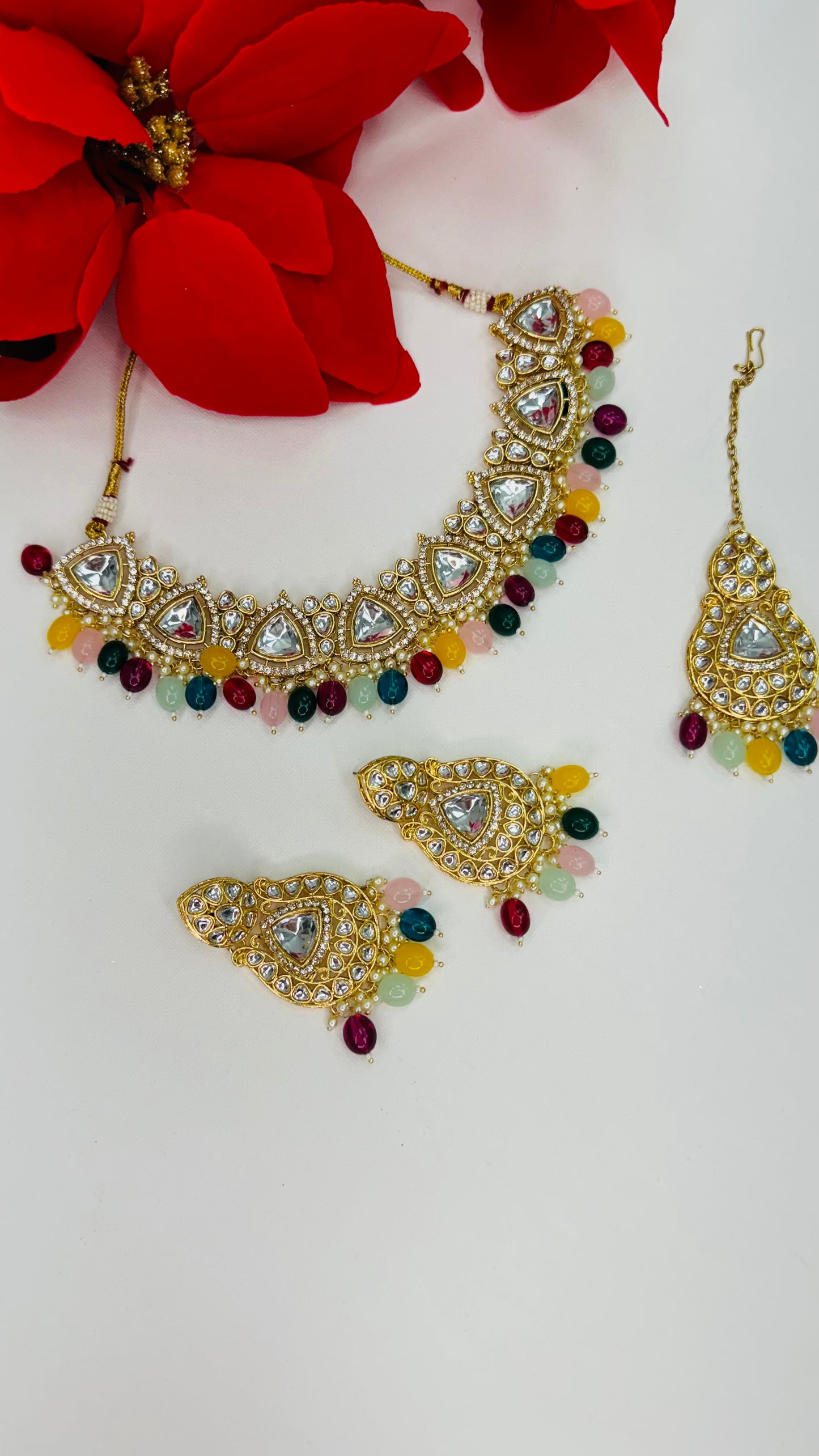 Uncut Kundan Necklace Set