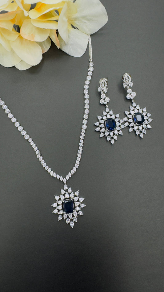 Divine Sparkle: AD Necklace Set | Creative Jewels