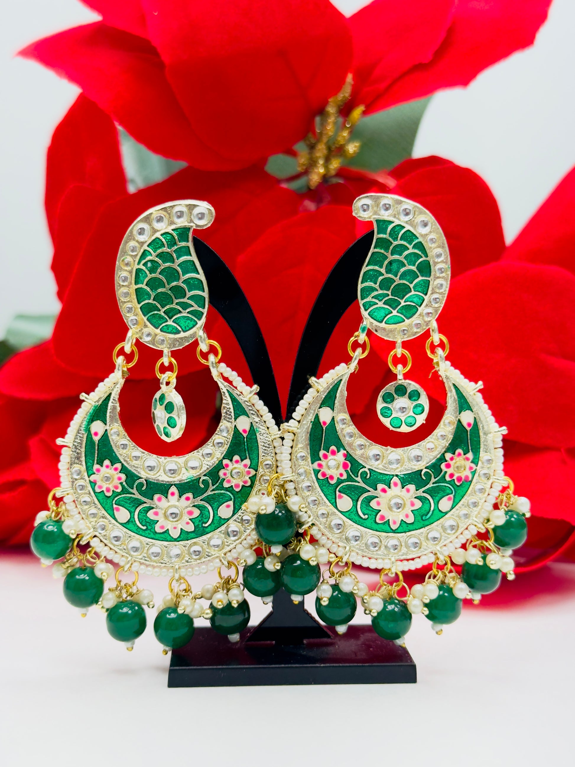 Charming Meenakari Chandbaalis: Elevate Your Look with Creative Jewels