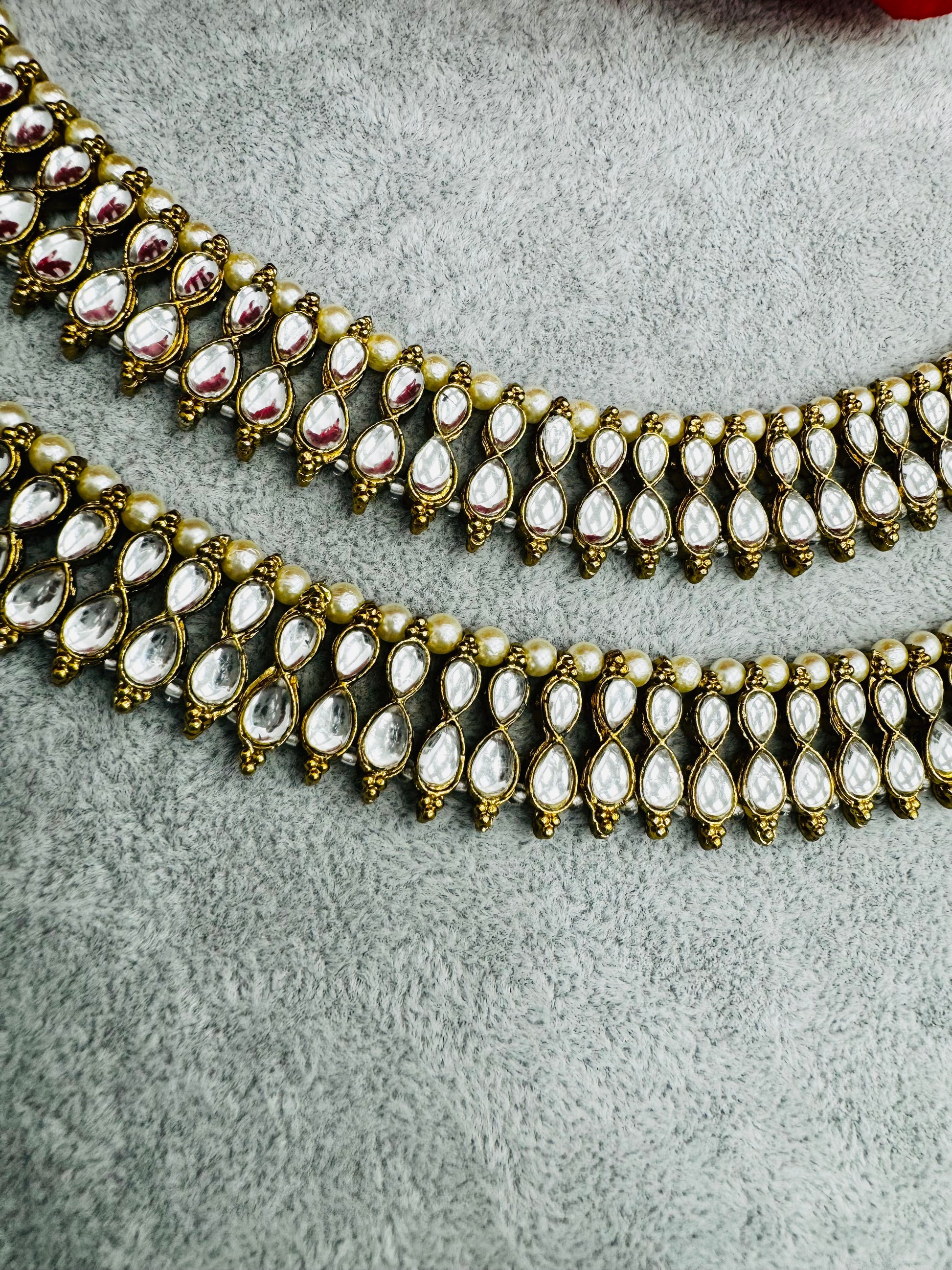 Kundan Anklets Online - Creative Jewels