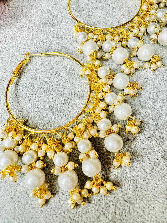 Stylish Pearl Baali Earrings by Creative Jewels