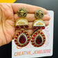 Creative Jewels Sabya Earrings Set Online - Exquisite earrings by Sabyasachi