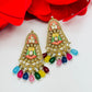 Kundan and Meenakari Earrings