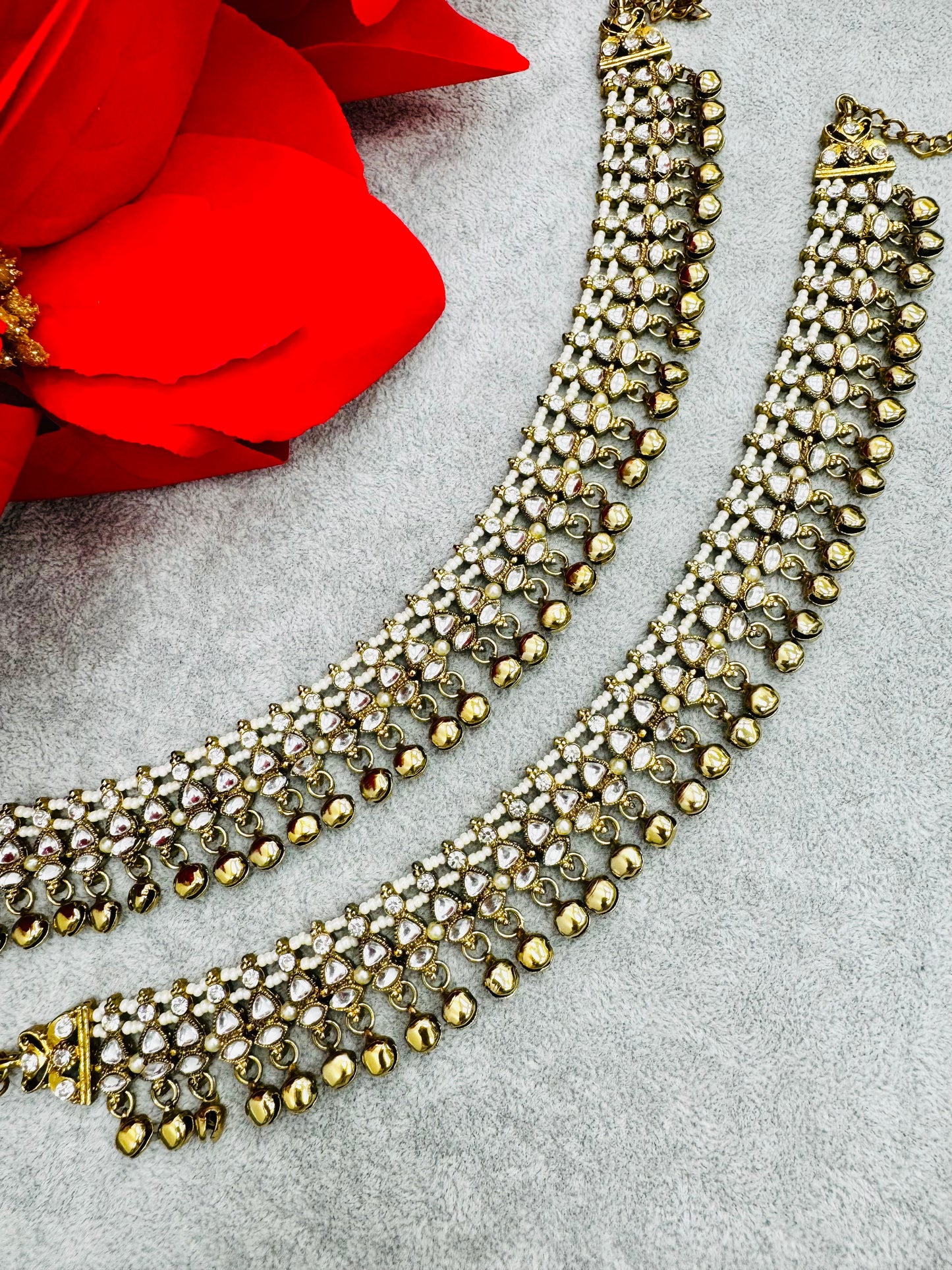 Kundan Anklets - Creative Jewels