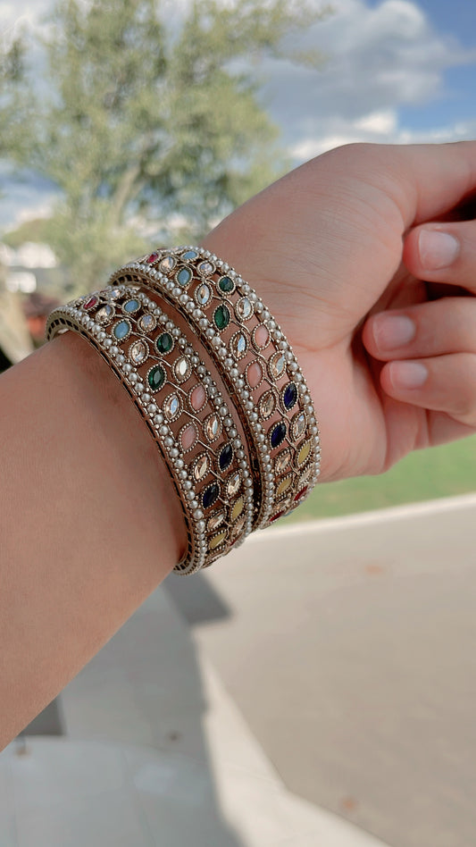 Polki Kada's: Sparkling Statements for Your Wrist by Creative Jewels
