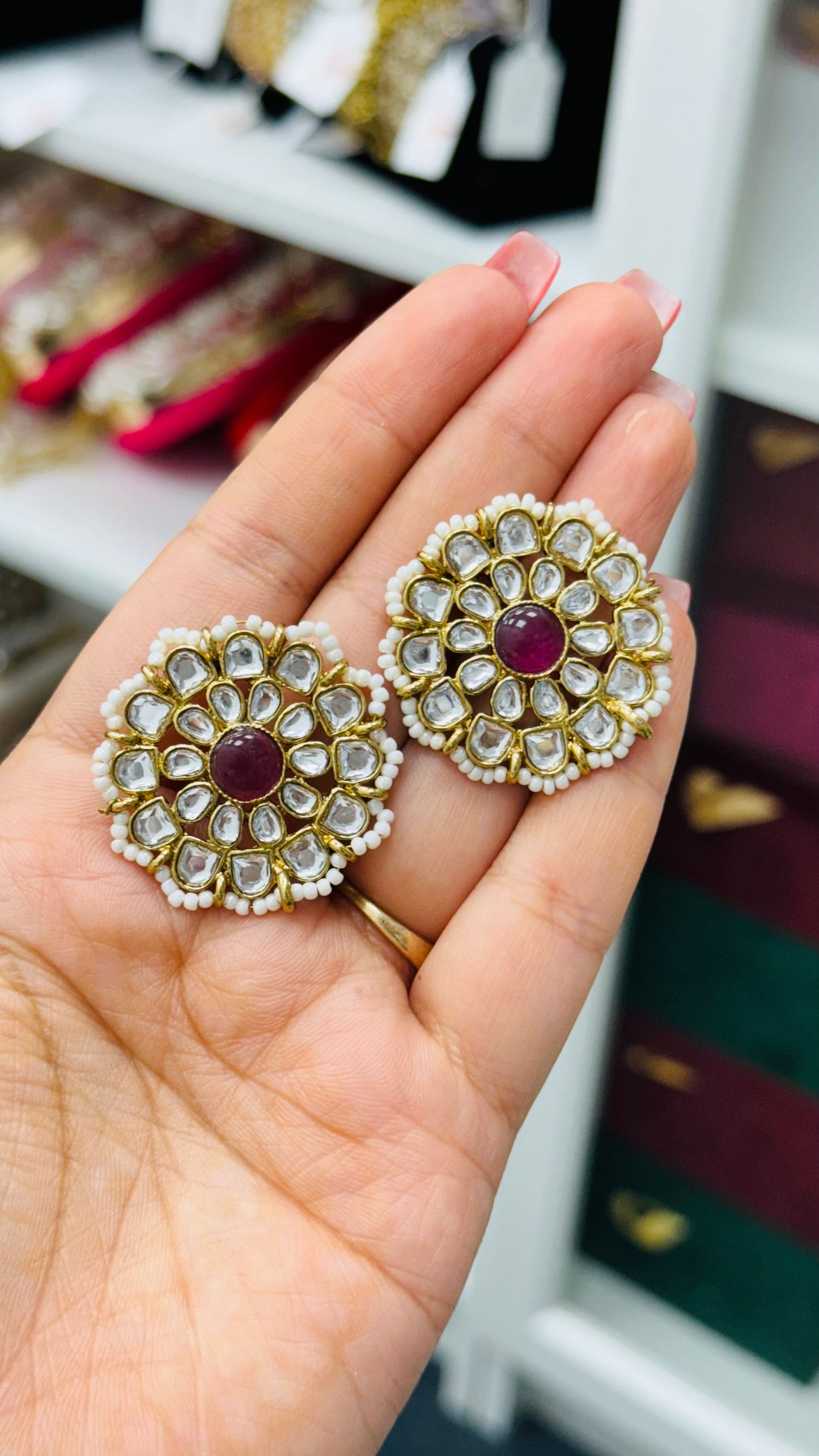 Kundan Studs