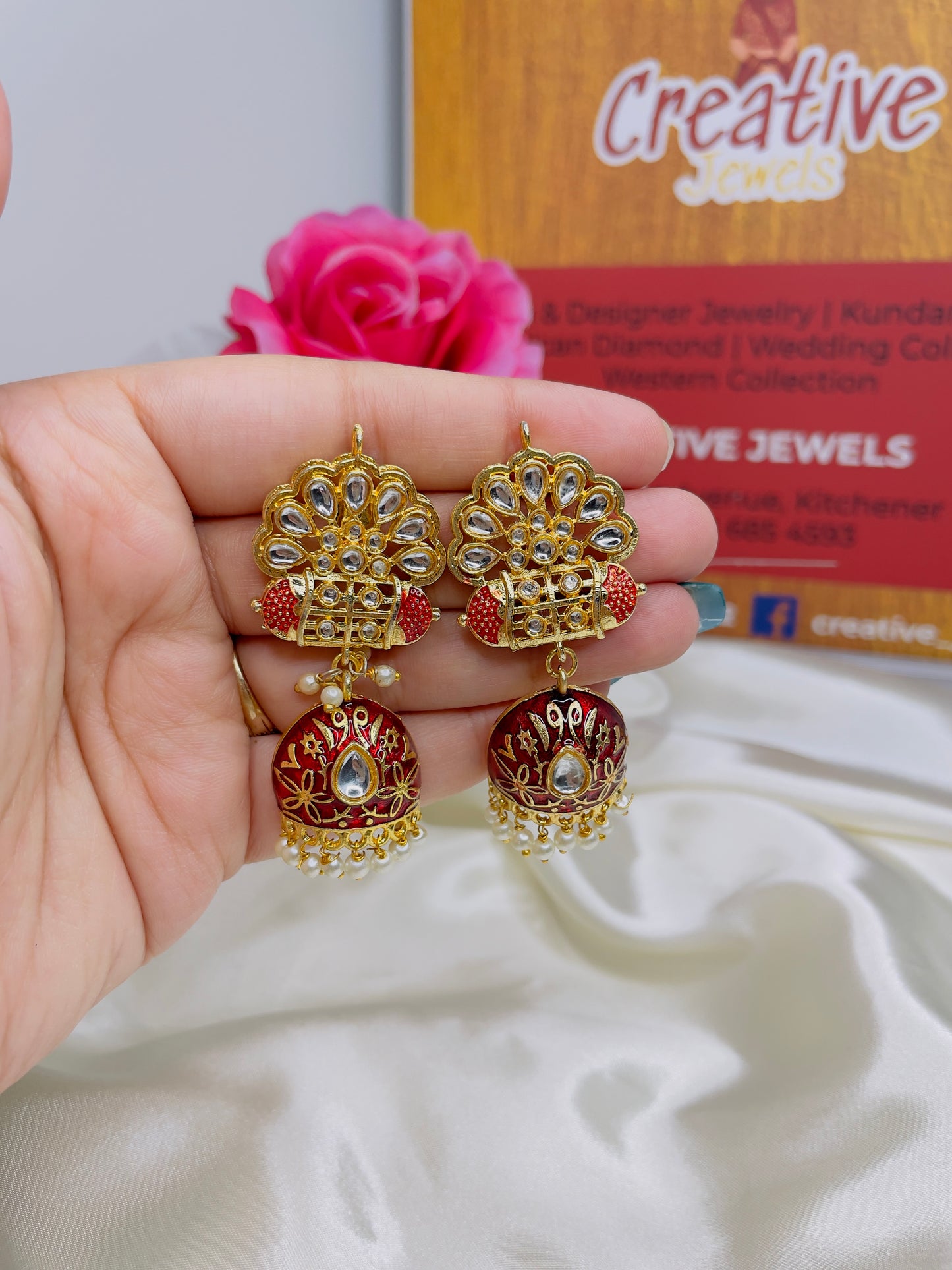 Stylish Kundan Long Necklace Set