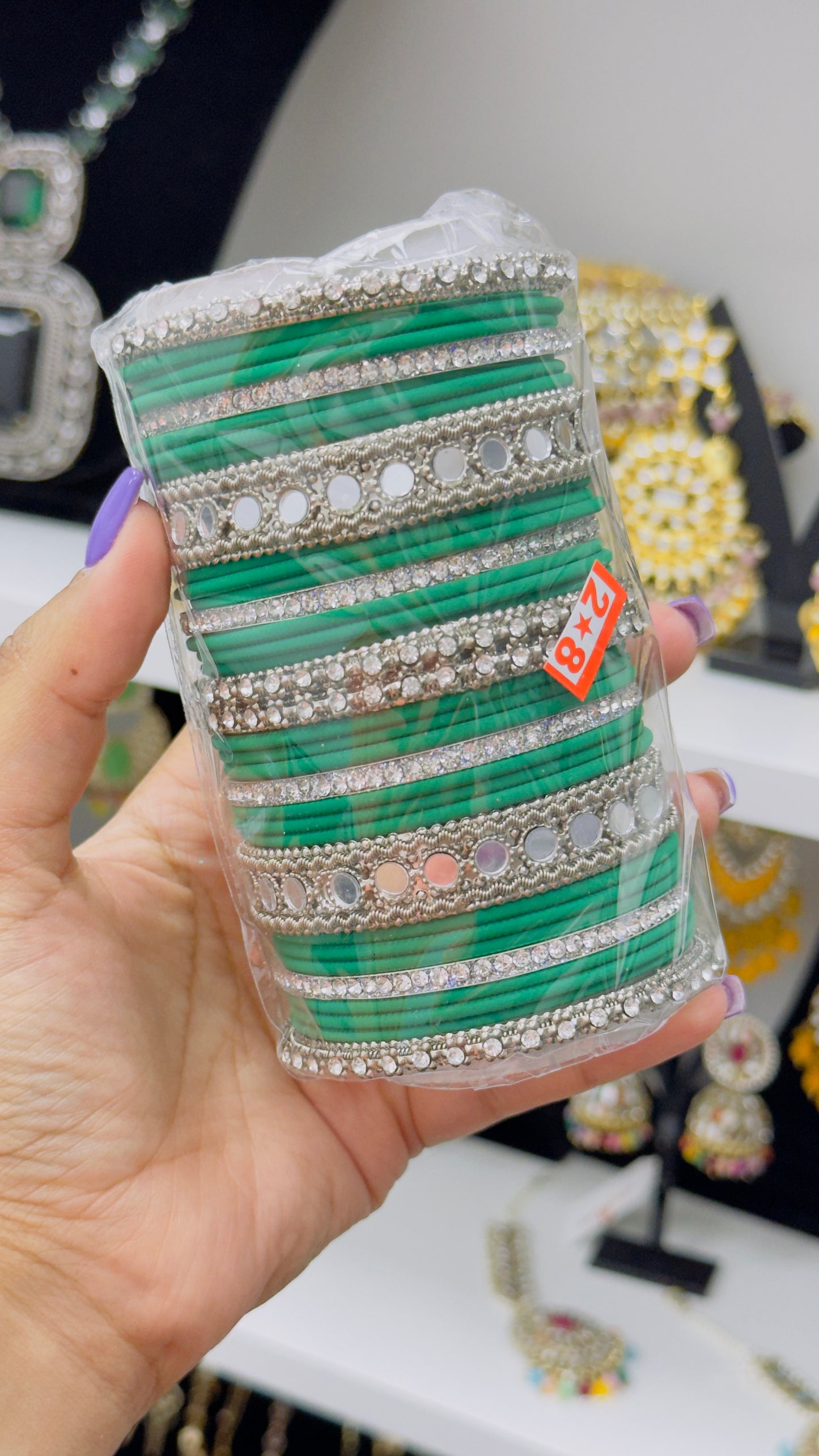 Silver Bangles Set -2.8