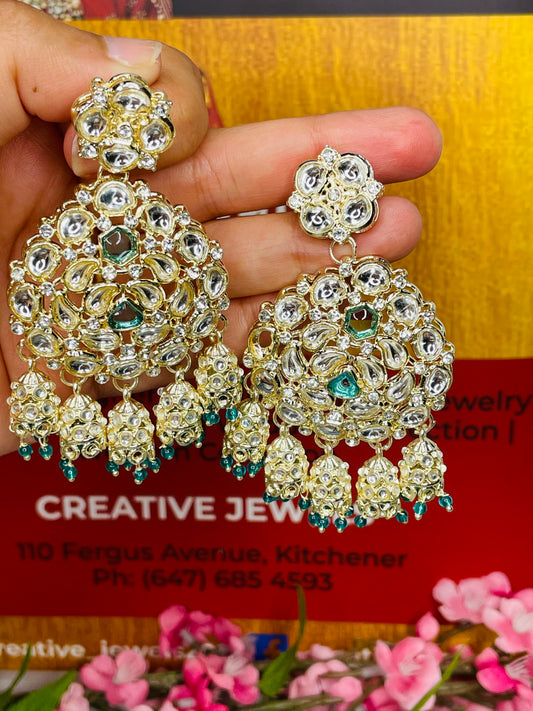 Kundan Earrings - Creative Jewels