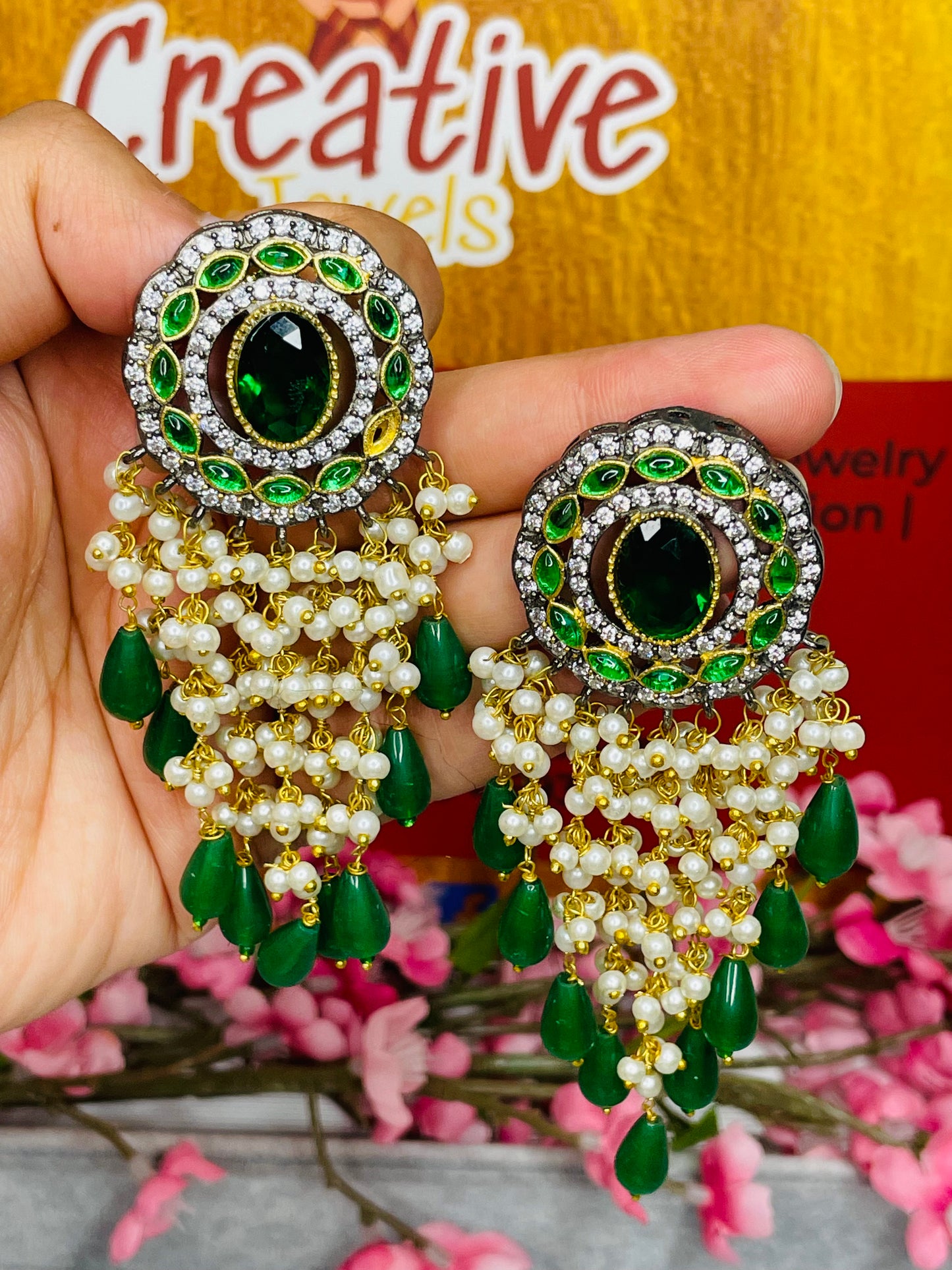 Stunning Kundan Earrings